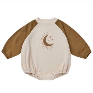 Rylee and Cru Crew Neck Romper Moonlight